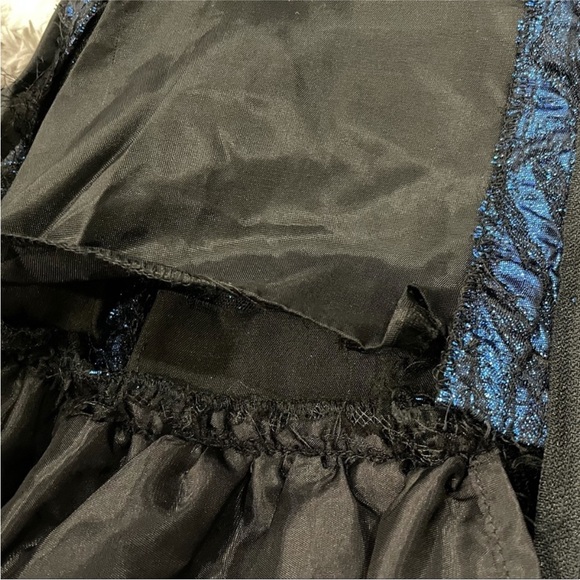 Ricki Lang for Nuit Blue Metallic and Velvet Mockneck Vintage VTG - Picture 11 of 15
